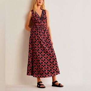 Boden Azalea Multicolor Printed Sleeveless Maxi‎ Dress Size 6
